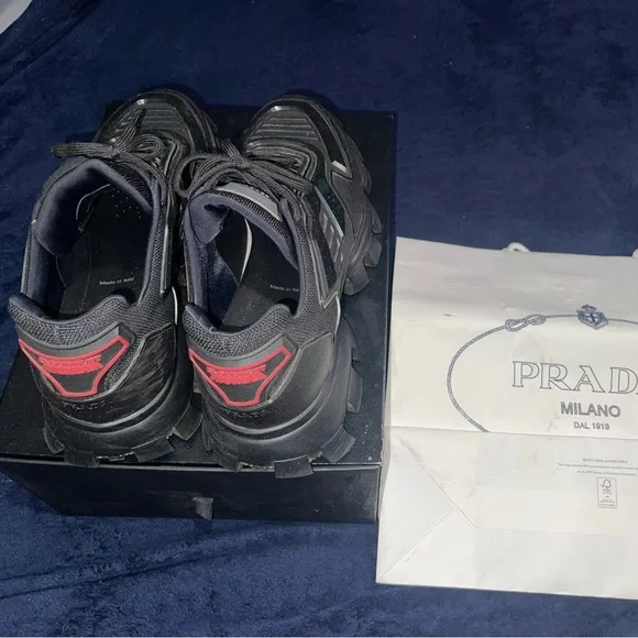 Prada | Shoes | Prada Cloudbust Thunder Knit Black Size 4 Eu  display picture 1